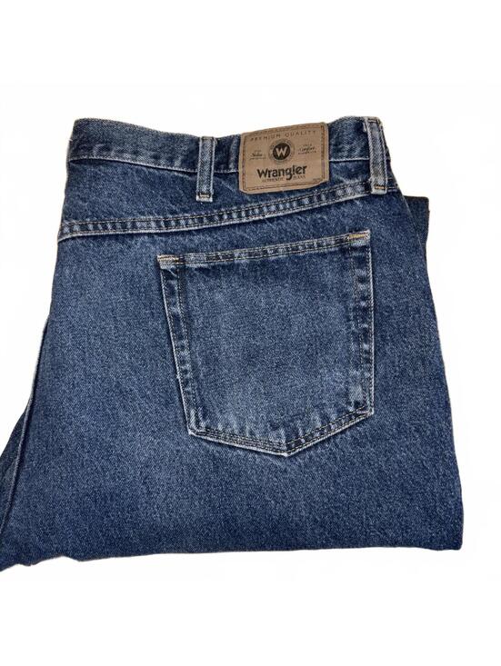 Wrangler Other - Wrangler Relaxed Fit Classic Blue Denim Mens Jeans W 44 L 30 WorK Casual Pants